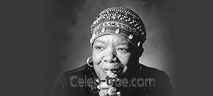 Maya Angelou bola slávna spisovateľka, aktivistka, speváčka a herec, známa najlepšie pre svoju autobiografiu,