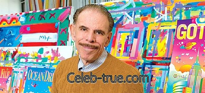 Peter max is een kunstenaar die bekend staat om zijn gedurfde schilderstijl en psychedelische kunstvormen