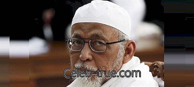 Абу Бакар Башир е индонезийски мюсюлмански свещеник, който е задържан няколко пъти по обвинение за участие в терористични дейности
