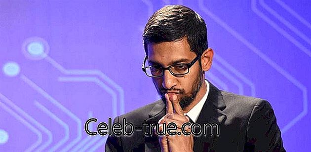 Sundar Pichai este inginer informatic și actualul CEO al Google Inc