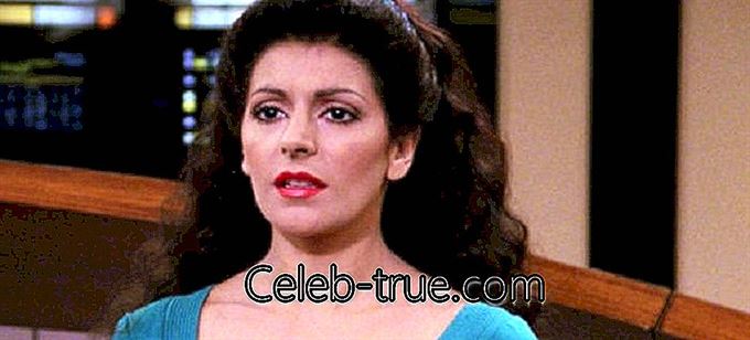 Marina Sirtis est une actrice anglo-américaine connue pour son rôle dans la franchise «Star Trek»