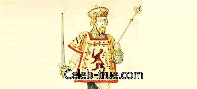 Škótsky kráľ Robert II. Vládol od roku 1371 až do svojej smrti