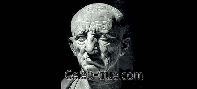 काटो द एल्डर एक रोमन सैनिक और इतिहासकार थे जिन्होंने अपने जन्मदिन के बारे में जानने के लिए इस जीवनी की जाँच की,