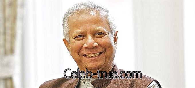 Muhameds Yunus ir Grameen bankas dibinātājs Bangladešā un 2006. gada Nobela miera balvas saņēmējs.
