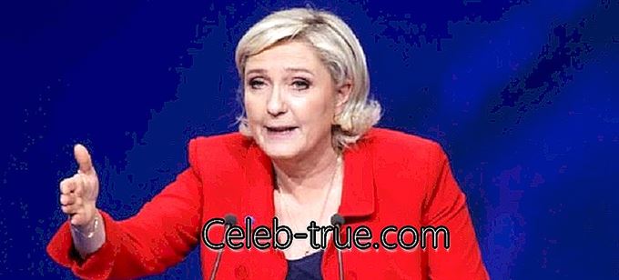 Marine Le Pen yra žinoma prancūzų teisininkė ir politikė. Peržiūrėkite šią biografiją, kad sužinotumėte apie savo vaikystę,