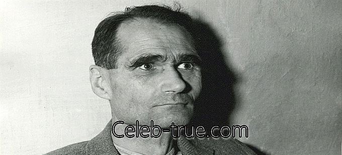 Rudolf Hess foi o deputado Führer de Adolf Hitler e o terceiro político mais importante na Alemanha nazista depois de Hitler e Hermann Göring