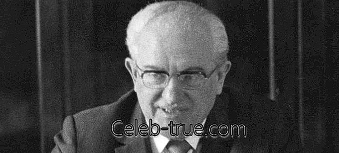 Yuri Andropov a fost al patrulea secretar general al Partidului Comunist al Uniunii Sovietice