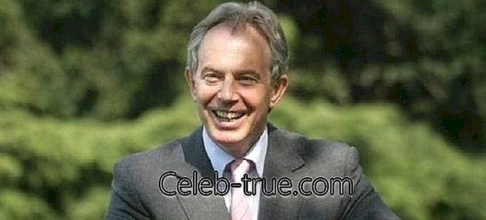 Tony Blair es un ex primer ministro de Gran Bretaña y es uno de los más jóvenes.