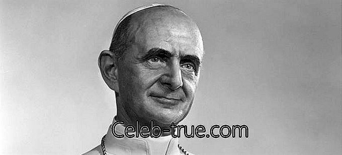 Papa Paul al VI-lea a fost papa în perioada 21 iunie 1963 - 6 august 1978. Vezi această biografie pentru a ști despre copilăria sa,