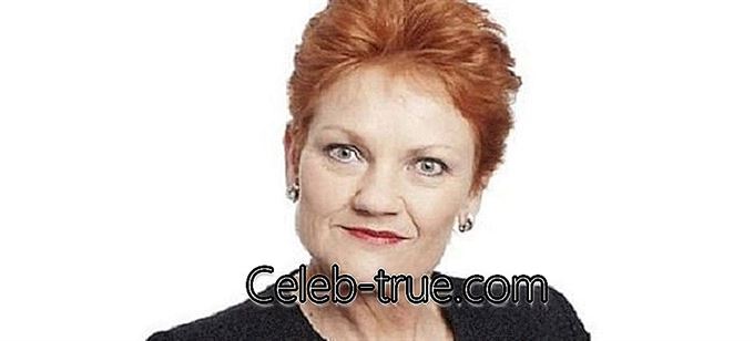 Pauline Hanson ir Austrālijas politiķe un vienas nācijas politiskās partijas vadītāja