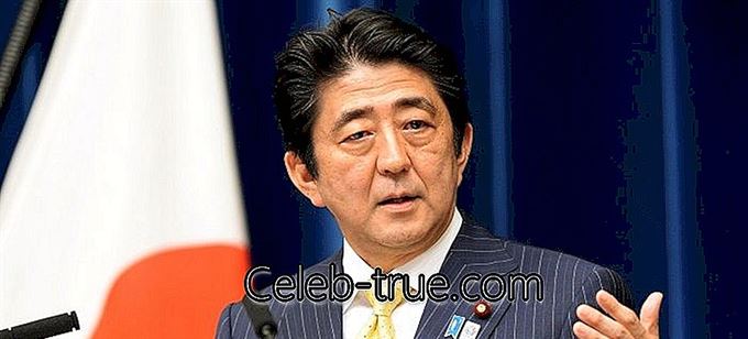 Shinzo Abe este actualul prim-ministru al Japoniei Vezi această biografie pentru a ști despre copilăria sa,
