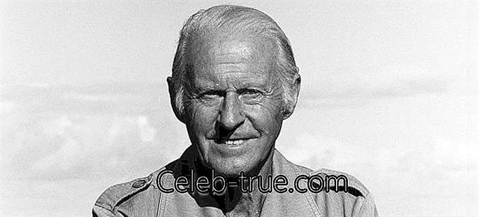 Thor Heyerdahl, a híres néprajz és felfedező transzcelláni kutatások és dél-amerikai bevándorlási minták tanulmányozása miatt ismert.