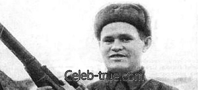 Vasily Zatysev war ein russischer Scharfschütze, der während des Zweiten Weltkriegs diente