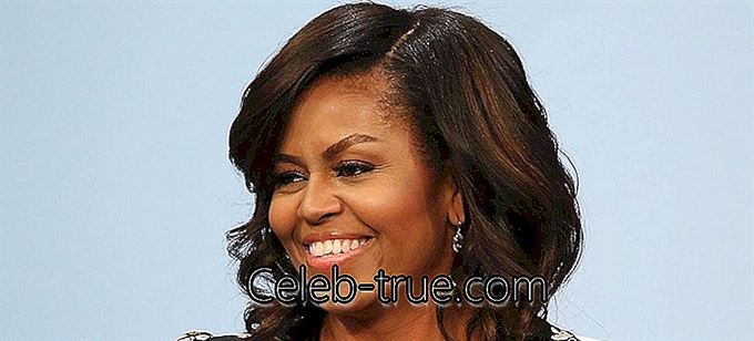 Michelle Obama je manželkou amerického prezidenta Baracka Obamy a první afroamerickou první dámou