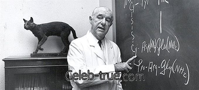 Vincent du Vigneaud był amerykańskim biochemikiem, który otrzymał „Nagrodę Nobla w dziedzinie chemii” w 1955 r.