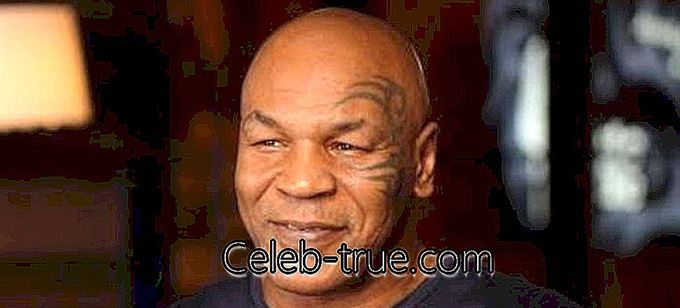 Mike Tyson, vahşi ve göz korkutucu stili ile bilinen eski bir ağır siklet boks şampiyonu.