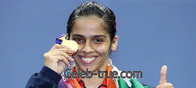 Saina Nehwal yra Indijos badmintono žaidėja, kuri yra viena geriausių pasaulio žaidėjų