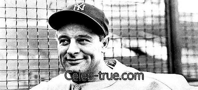Lou Gehrig bija harizmātisks amerikāņu beisbola spēlētājs, pēc kura radās Gehrig slimība,