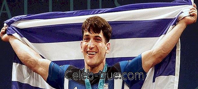 Pyrros Dimas ist ein in Albanien geborener griechischer Gewichtheber, der bei drei Olympischen Spielen in Folge Goldmedaillen gewann