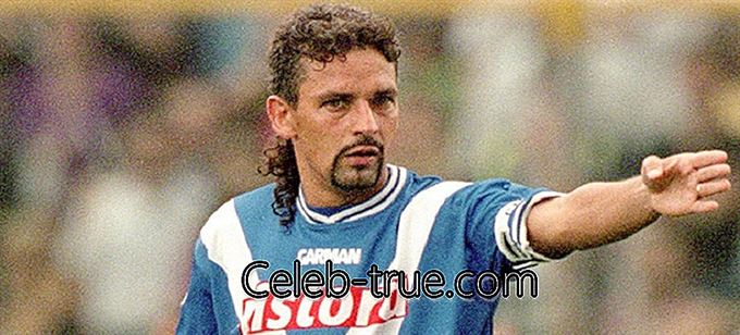 Roberto Baggio es un ex futbolista italiano contado entre los mejores jugadores que han jugado el juego.