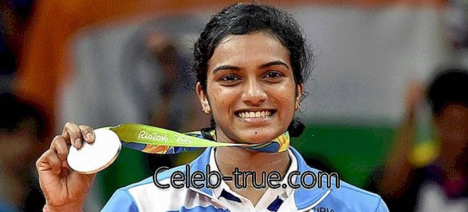 P V Sindhu yra profesionalus Indijos badmintono žaidėjas, pelnęs plačią šlovę laimėjęs sidabro medalį 2016 m. Rio olimpinėse žaidynėse