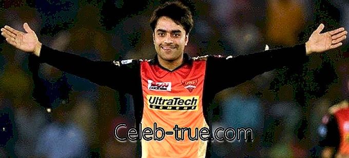 Rashid Khan es un jugador de cricket afgano que juega para el equipo nacional de cricket afgano y el equipo de la "Premier League India" (IPL) "Sunrisers Hyderabad".