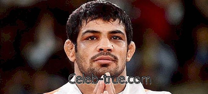 Sushil Kumar este un luptător indian de freestyle și câștigător a două medalii olimpice individuale