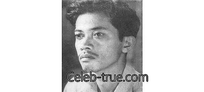 Chairil Anwar a fost un renumit poet indonezian Această biografie își profilează copilăria,