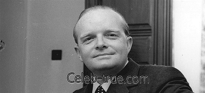 Ο Truman Capote είναι ένας διάσημος συγγραφέας που χαιρετά από τις Ηνωμένες Πολιτείες και είναι γνωστός για τα βιβλία του όπως το 'In Cold Blood'